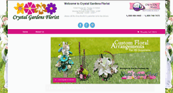 Desktop Screenshot of crystalgardensflorist.com