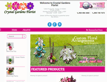 Tablet Screenshot of crystalgardensflorist.com